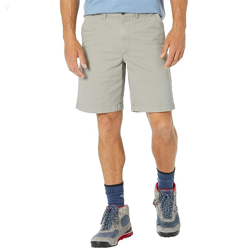 L.L.Bean Lakewashed Stretch Khaki Standard Fit Shorts Mineral Gray ID-pT1tJH1g