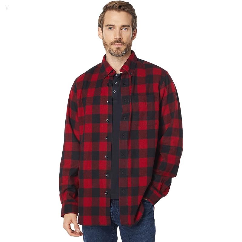 L.L.Bean Scotch Plaid Flannel Traditional Fit Shirt - Tall Rob Roy Tartan ID-pt1Egxox