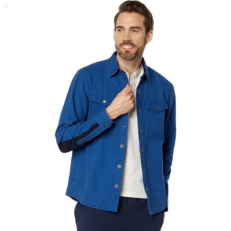 L.L.Bean Signature Rugged Soft Twill Shirt Regular Deep Nautical Blue ID-qLeOpNoq