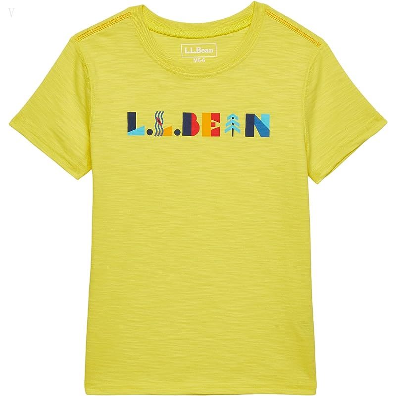 L.L.Bean Graphic Tee Glow in the Dark (Little Kids) Yellow Sun ID-rn7zORoD
