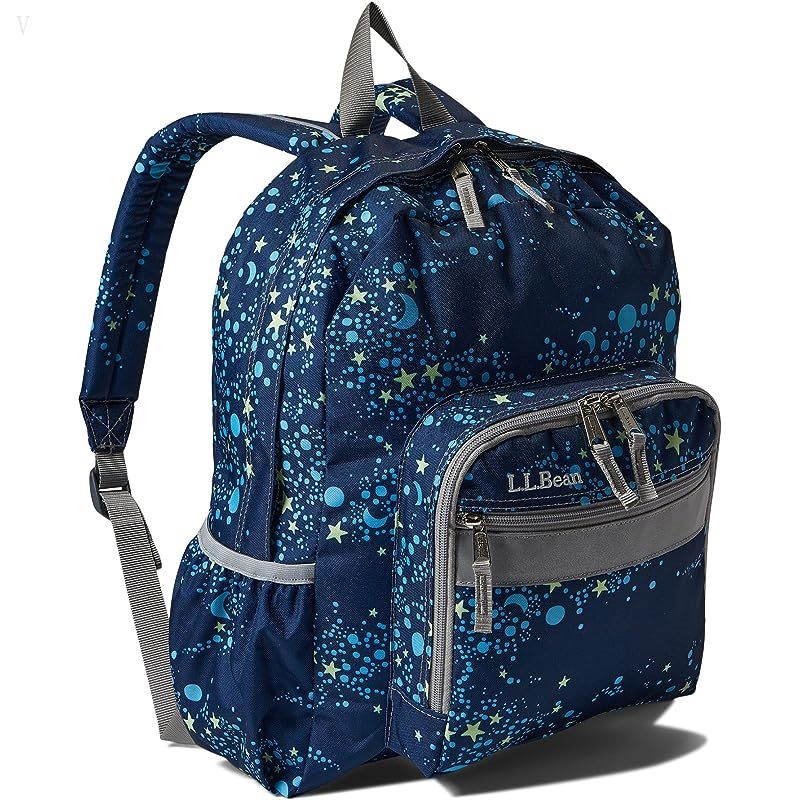 L.L.Bean Kids Original Backpack Print Nautical Navy Night Star ID-s89kVOus