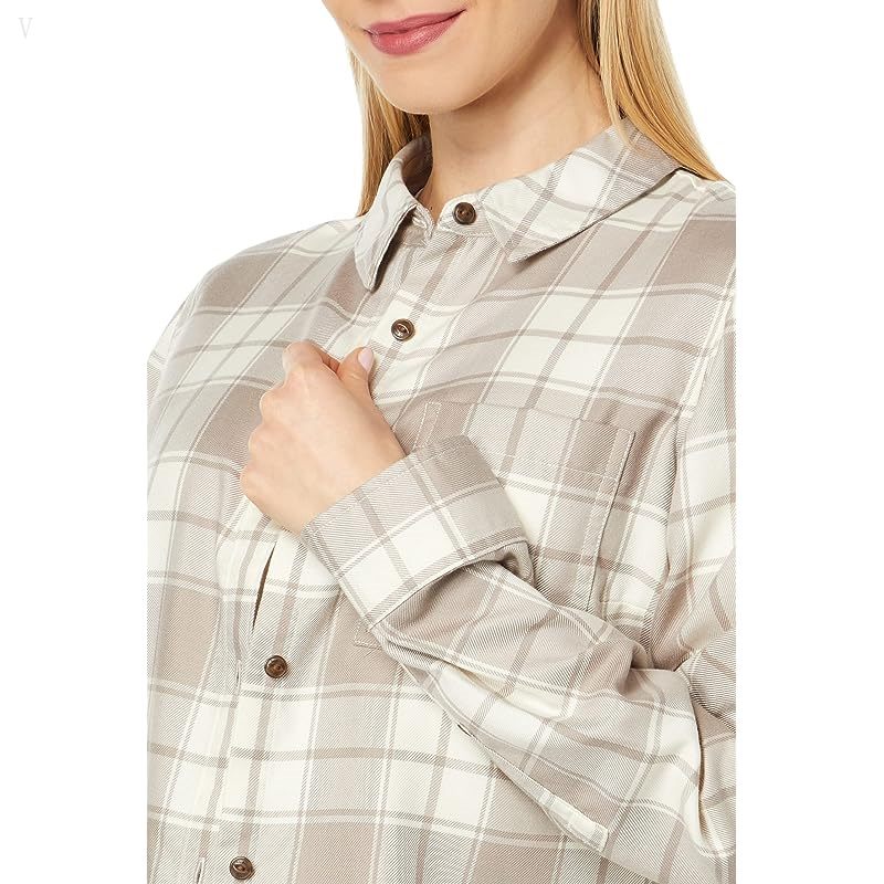 L.L.Bean Feather Soft Twill Shirt Long Sleeve Ledge ID-sxPMU8Rl