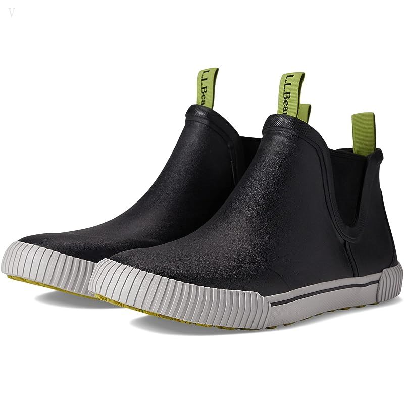 L.L.Bean Wellie Sport Rubber Chelsea Black ID-tZ8v9AYo