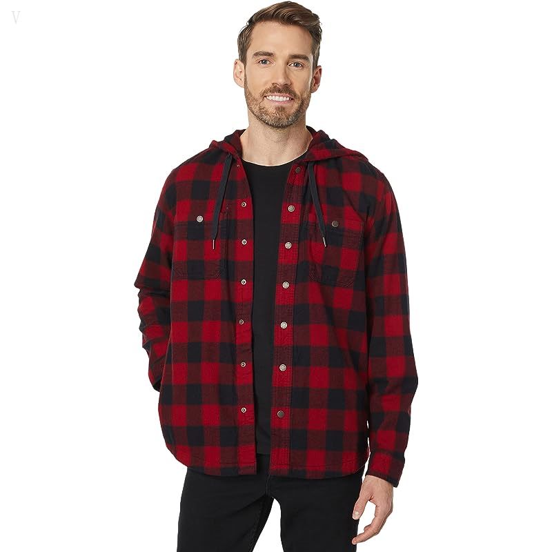 L.L.Bean Scotch Plaid Hooded Shirt Slightly Fitted Regular Rob Roy Tartan ID-uaeOCkIs