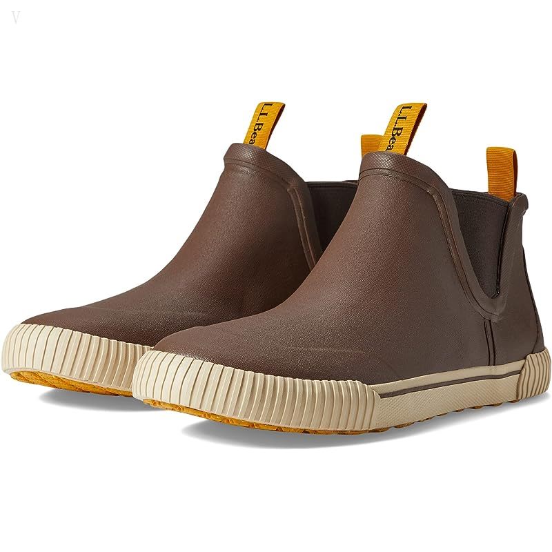 L.L.Bean Wellie Sport Rubber Chelsea Dark Cocoa ID-uzJ18slw