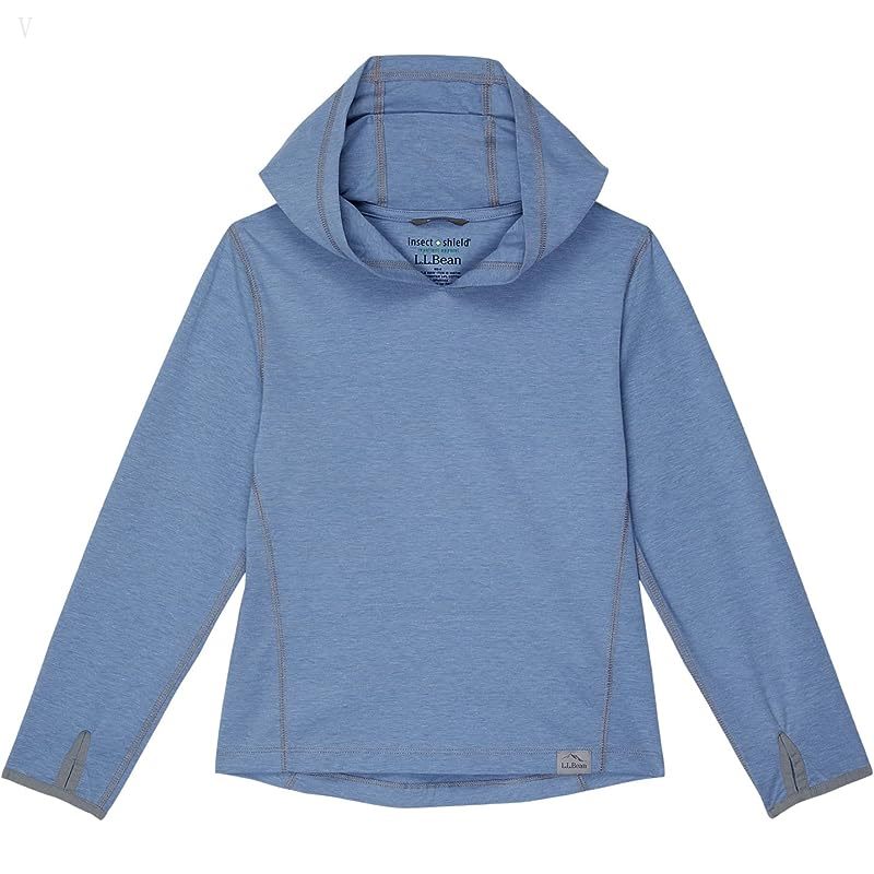 L.L.Bean Insect Shield Hoodies (Little Kids) Baltic Blue ID-w2SFIDHx