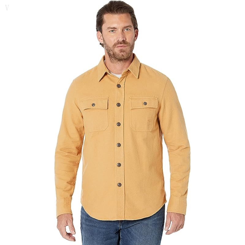 L.L.Bean Signature 1933 Chamois Cloth Shirt Barley ID-yNDWQIFW