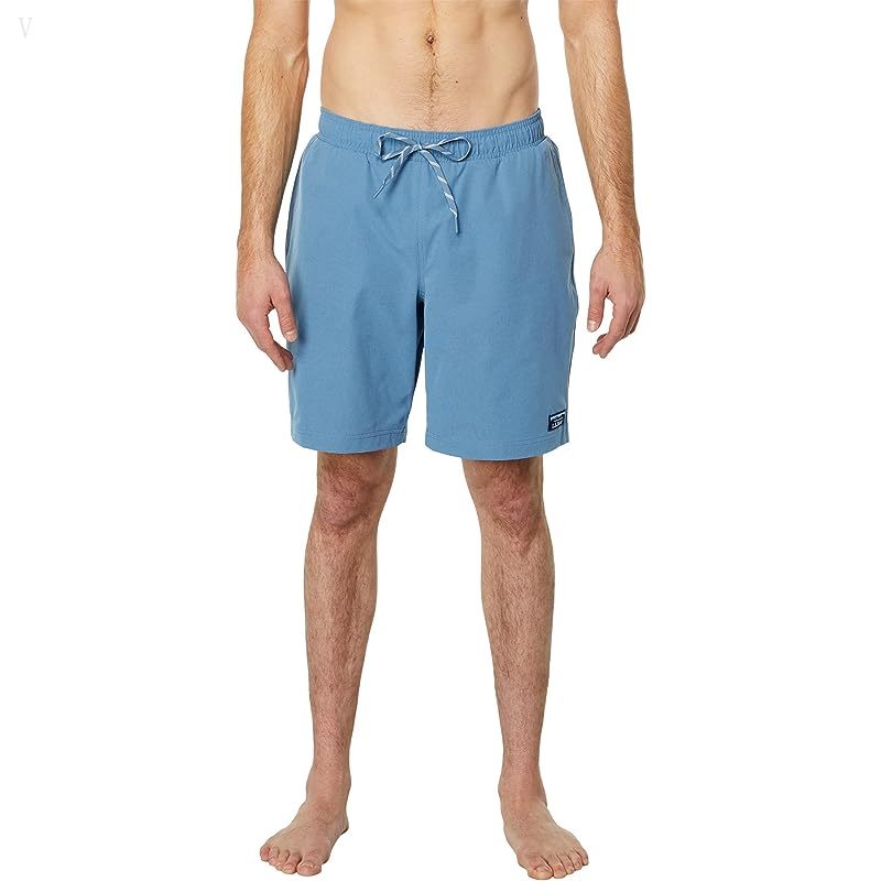 L.L.Bean Vacationland Stretch Swim Trunks 2.0 Solid Bayside Blue ID-zos2xmG4