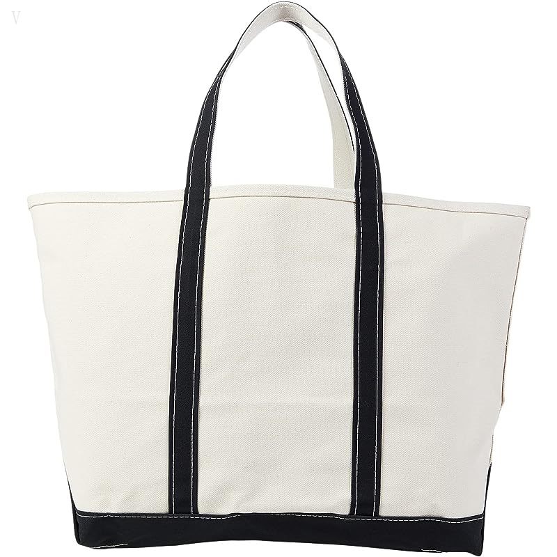 L.L.Bean Boat and Tote Large Black Trim ID-zpjtShTB